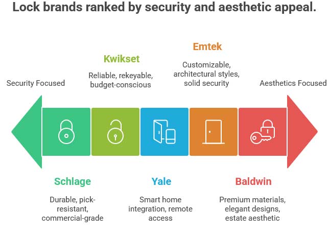 Lock brands ranked by security and aesthetic appeal in northglenn